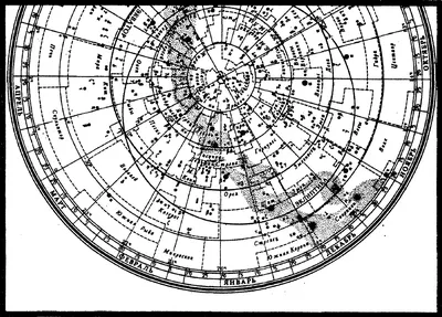 Карта звездного неба | Карта, Созвездия, Небо