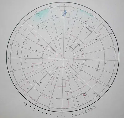 Карта звездного неба - заказать печать фотообоев в интернет магазин  . Заказать обои Карта звездного неба (1993)