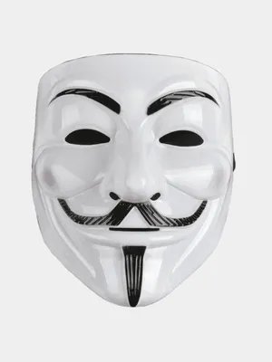 LED неоновая маска Анонимуса Guy Fawkes Anonymous V for Vendetta -  . Идеи для подарков