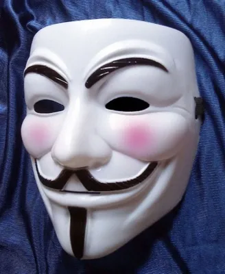 Неоновая маска Анонимуса синяя, Гая Фокса (Карнавальная маска V - значит  Вендетта), "Судная ночь", (3 режима свечения) - купить по доступным ценам в  интернет-магазине OZON (769421204)