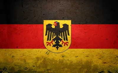 Купить настольный флаг Германии на разных вариантах подставок