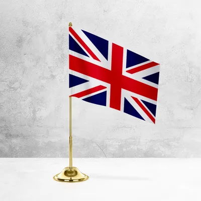 Настольный флаг Великобритании на металлической подставке под золото -  купить Флаг по выгодной цене в интернет-магазине OZON (1221969418)