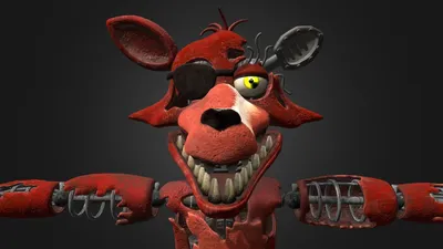 Realistic foxy fnaf on Craiyon