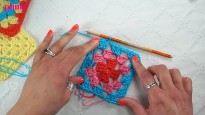 Granny Square Crochet Pattern Diagram (Easy to Read) - This is Crochet