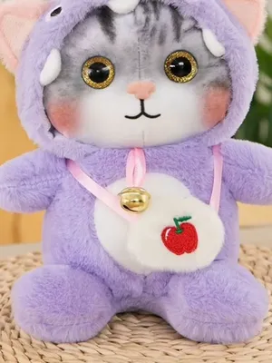 Игрушка Котик в кигуруми-пижаме, кот в капюшоне (id 109321216), купить в  Казахстане, цена на 