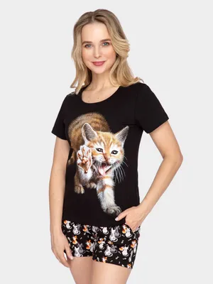Пижама Котики Котик лапка: купить по цене 1169,0 руб. в интернет-магазине MF