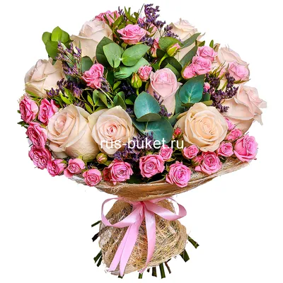 Красивый букет» с розами - купить в Пензе за 8 290 руб