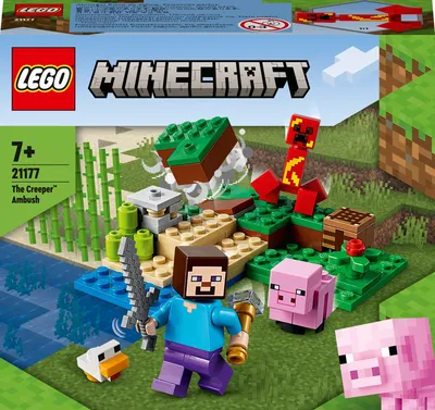 Конструктор LEGO® Minecraft® Засада Крипера 21177, 72 шт. - 