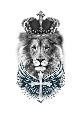 Лев с короной эскиз - 68 фото