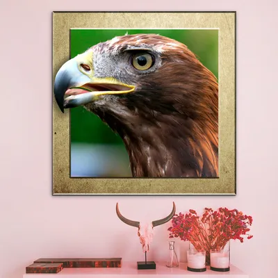 3д картина на стену - Взгляд орла купить в Москве интернет магазин
