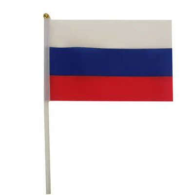 Купить Российский флаг триколор с гербом 90х135 см шелк | INARI