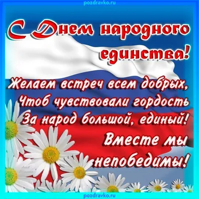 Уважаемые земляки! Сердечно поздравляю Вас с всенародным праздником - Днем  народного единства! / Администрация городского округа Ступино