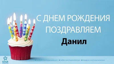 Набор "С Днём Рождения, Даниил!" воздушные шары с именем - купить в  интернет-магазине OZON с доставкой по России (657413302)