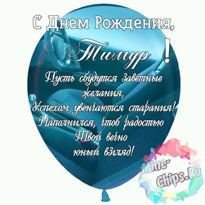 Набор "С Днём Рождения, Тимур!" воздушные шары с именем - купить в  интернет-магазине OZON с доставкой по России (542827456)