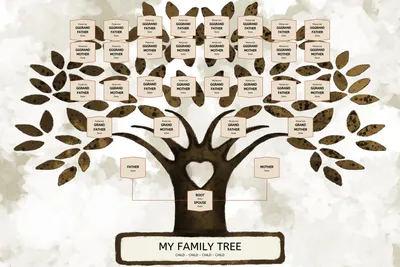 Генеалогическое дерево. Шаблон