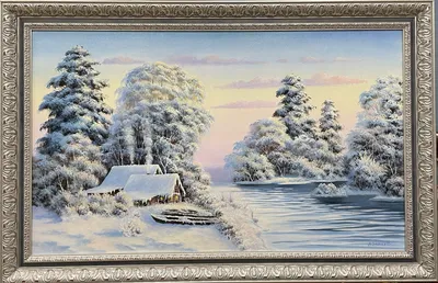 Купить картину Зимний пейзаж в Москве от художника Кашина Елена