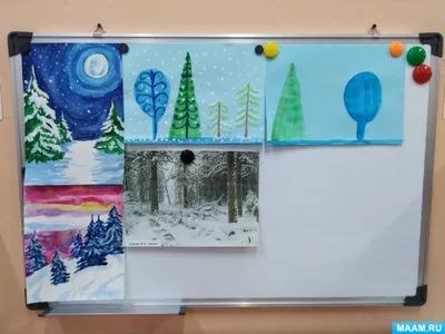 Картина Зимний пейзаж ᐉ Рыбальченко Полина ᐉ онлайн-галерея Molbert.
