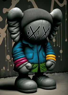 Graffiti Kaws - Magna Canvas