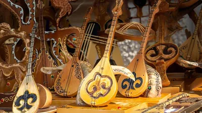 Kazakh National Musical Instruments - Музыкальные инструменты - 3D модель