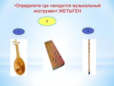 Казахские народные музыкальные инструменты