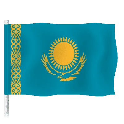 Купить флаг Казахстана 68х135 см | INARI