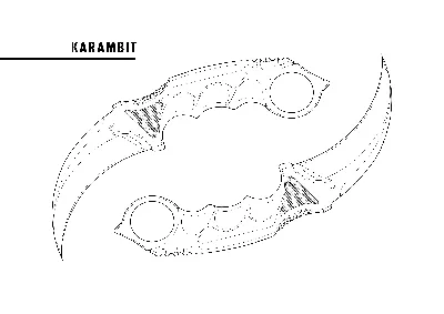 Классные картинки ножа Керамбита из КС ГО - подборка