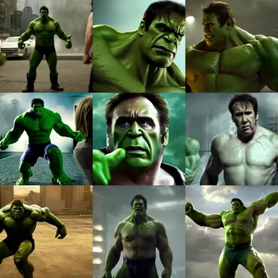 nicolas cage as the hulk in the avengers ( 2 0 1 2 ), | Stable Diffusion |  OpenArt