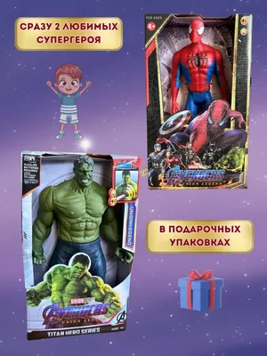 Toysbaby Фигурки игрушки Супергерои Мстители Марвел Халк Человек паук