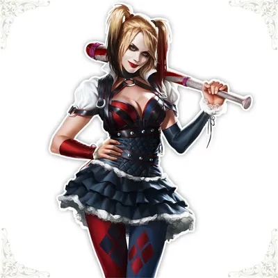 Harley Quinn with bat 4.5" x 5.5" Vinyl Decal Sticker Car Truck Anime Comic  | eBay