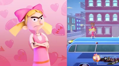 Hey Arnold! Helga, Love Is Tough Automotive Car Window Locker Circle Bumper  Sticker - 