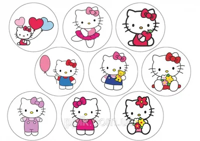 Купить Вафельная картинка Hello Kitty / Хелло Китти 5 в Днепре от компании  "Интернет-магазин "Повар, пекарь и кондитер"" - 753016175