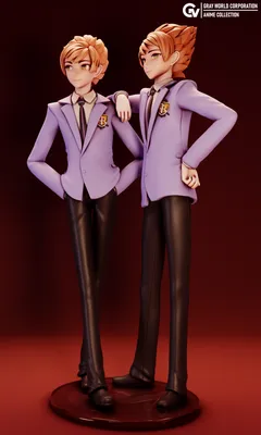 Hikaru Kaoru Ouran High School Host Club 3D Print Model in Man 3DExport