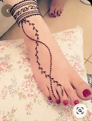 Мехенди на ноге,мехенди,временное тату,mehndi,hennatattoo | Узоры хной,  Мехенди, Сексуальные татуировки