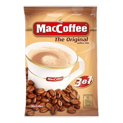 Растворимый кофе MacCoffee the Original 3в1, в пакетиках по 20г.