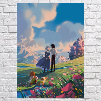 Плакат "Ходячий замок, Howl's Moving Castle", 60×43см (ID#1716429758),  цена: 190 ₴, купить на 