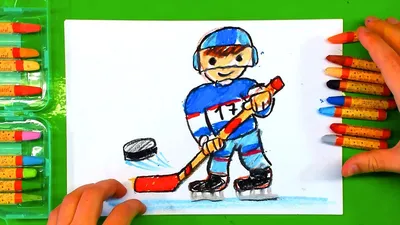 Хоккеист для детей картинки