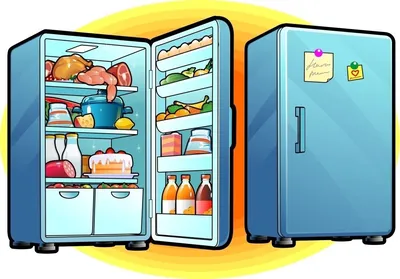 Холодильник для детей картинки