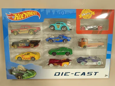 Набор машинок Хот Вилс 10 шт в ассортименте (Hot Wheels), аналог: продажа,  цена в Минске. Игрушечные машинки, самолетики, техника от "Интернет-магазин  "ИгрушкиТут"" - 88796699