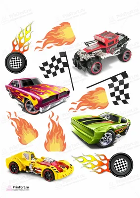 Вафельная картинка Hot Wheels | Съедобные картинки Хот вилс | Гарячие гонки  картинки разные Формат А4: продажа, цена в Винницкой области. Кондитерский  декор от "Топпер-Манія™" - 1262737032