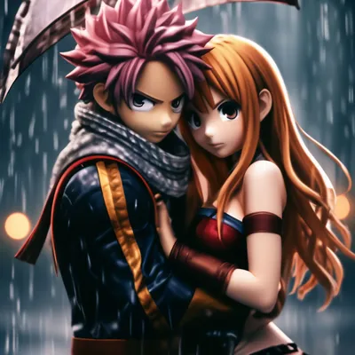 Нацу и Люси ... Поцелуй / Natsu and Lucy ... Kiss/Хвост Феи /Fairy tail -  YouTube