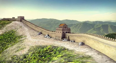 Великая Китайская стена - 3D-сцены - Цифровое образование и обучение Мozaik