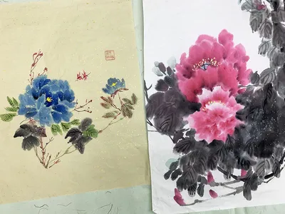 Картины фрески "Китайская живопись Осенние горы" - арт 001001069 | Купить в  интернет-магазине Фото в дом - Фото в дом