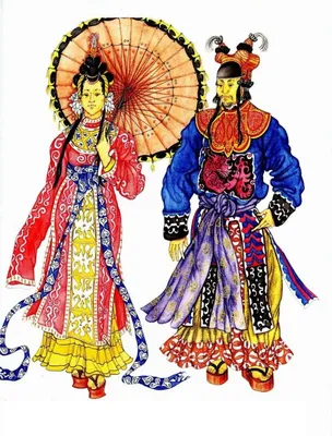Традиционные китайские наряды | Костюм, Китайская одежда, Одежда