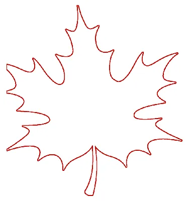 Картинки по запросу осенние листья контур | Leaf template, Leaf coloring  page, Leaf drawing