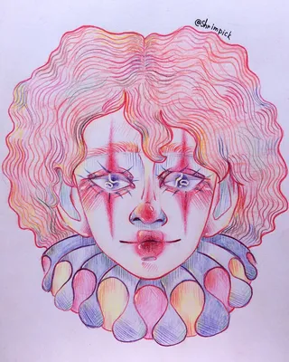 Клоун для детей рисунок карандашом - 50 фото
