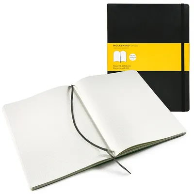 Записная книжка Moleskine Classic А4 - мягкая обложка в клетку, записные  книжки и блокноты Moleskine Classic в магазине 