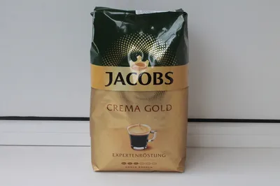 Зерновой кофе Jacobs Crema Gold (Нидерланды) купить в Минске, цена -  интернет-магазин I Love Coffee