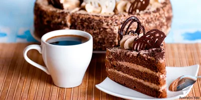 Кофе с тортом - Еда и напитки - 3D модель