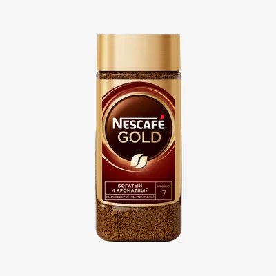 Кофе Nescafe Gold натуральный растворимый сублимированный в банке 190 г |  Растворимый кофе | 
