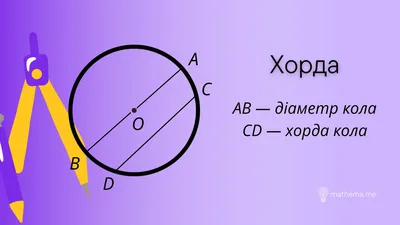 Коло та круг: Довжина кола, радіус, хорда та рівняння кола | Блог,  Математика 7 клас на Mathema